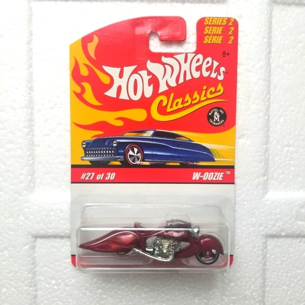 2005 Hot Wheels Classics 1:64 Diecast W-Oozie Red Motorbike Unopen